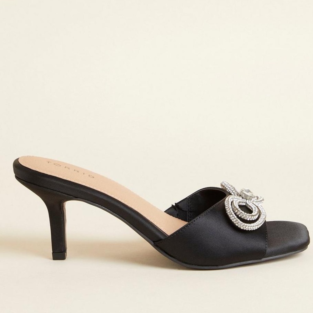 New with tags TORRID Rhinestone Bow Mule (WW) Size:7.5 👡 - Picture 2 of 14